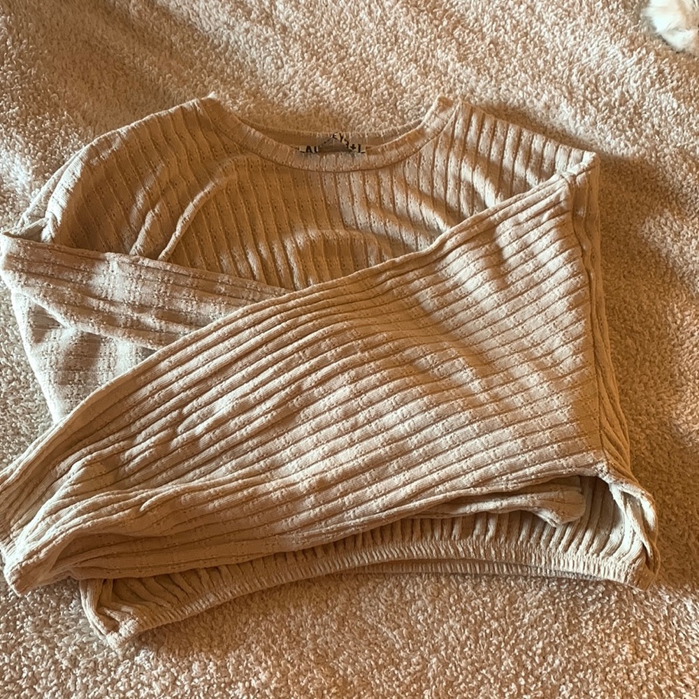 Boutique long sleeve crop top